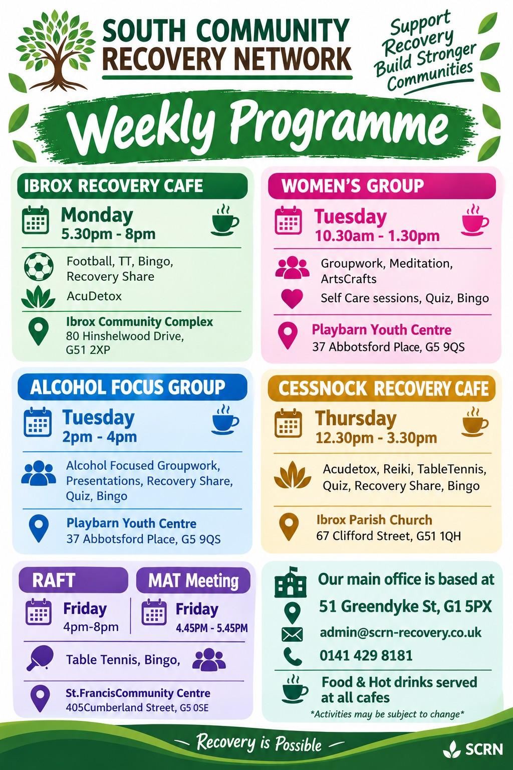 Weekly Programme Oct 26